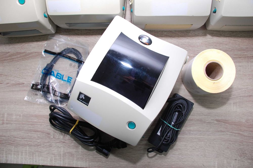 ZEBRA TLP2844-Z термотрансферний принтер етикеток наклейок 101мм USB