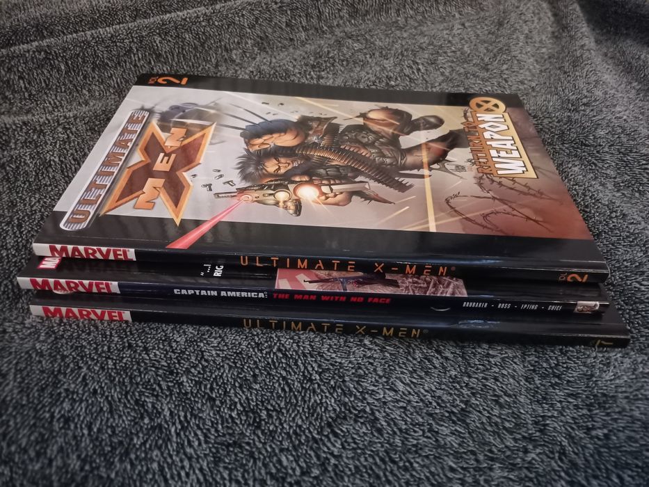 Trzy komiksy Marvel, X-Men, kapitan Ameryka  ENG