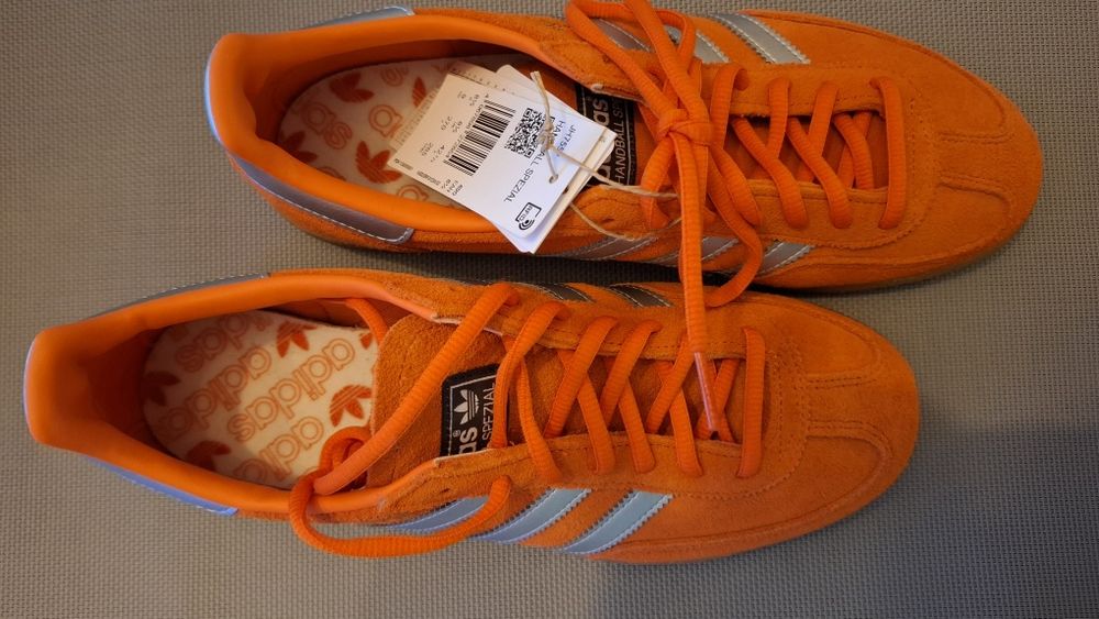 SNEAKERSY ADIDAS HANDBALL SPECJAL edycja limitowa pomarańczowy srebrny