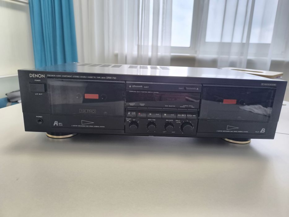Denon DRW-750 Japan — вінтажна касетна дека / double cassette deck