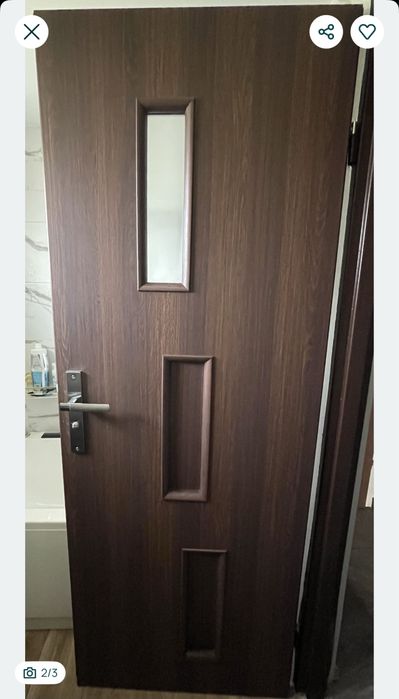 Drzwi wewnętrzne z klamką