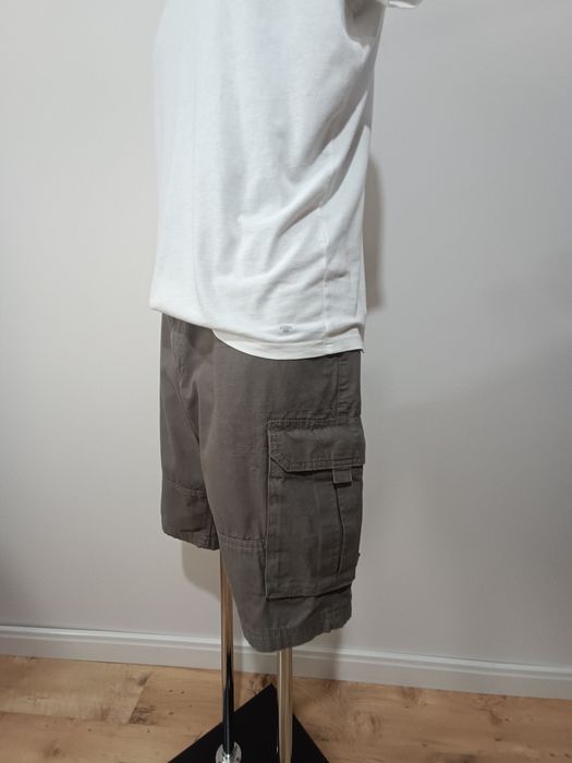 Oliwkowe męskie spodenki szorty cargo Denim Co używane XL/XXL
