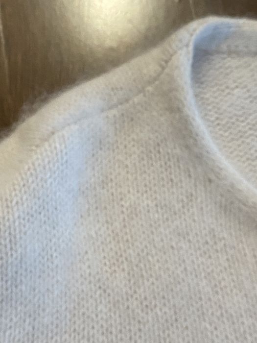 Casaco angora rosa claro