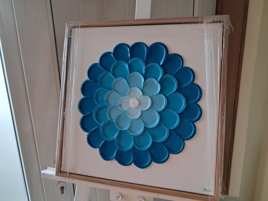 Tela de pintura com moldura