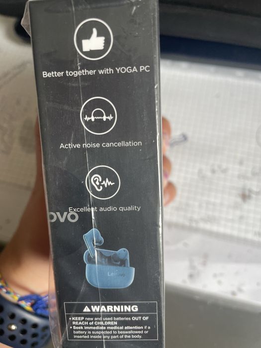 Słuchawki douszne bezprzewodowe lenovo tws yoga pc edition