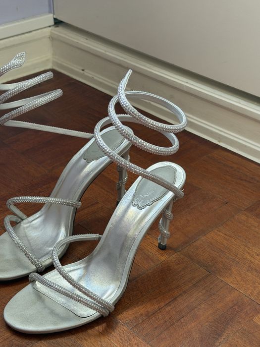 Rene caovilla prateados lindos