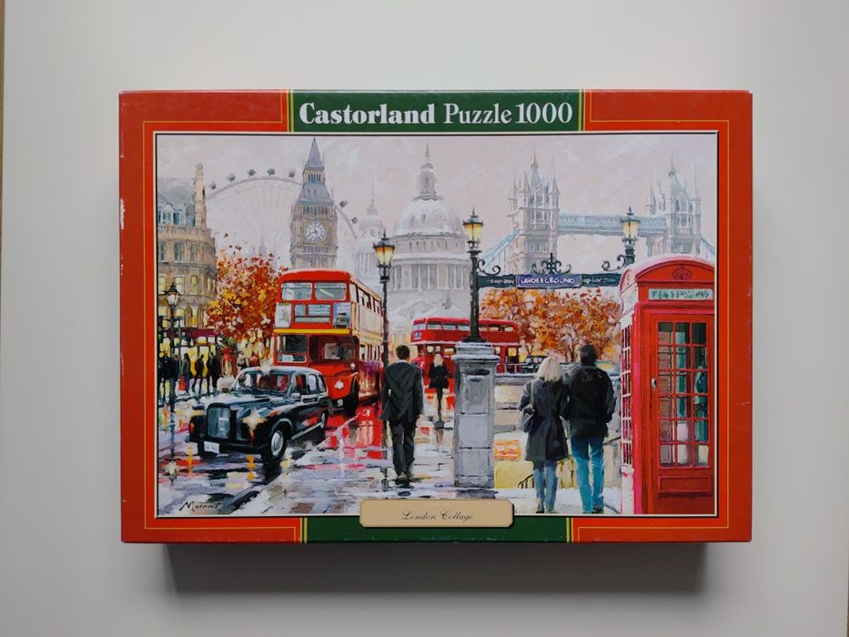 Puzzle 1000, Castorland, London Collage, Zielona seria