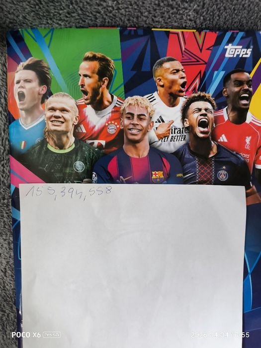 Poszukuję naklejek Champions League.