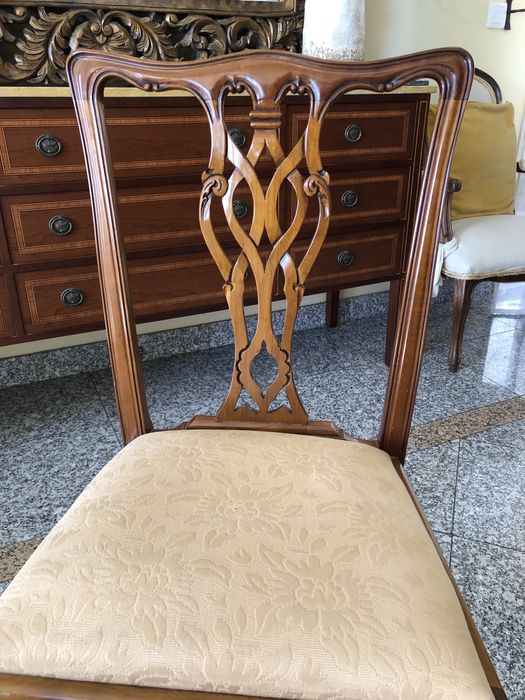 4 Cadeiras Cerejeira modelo século XIX