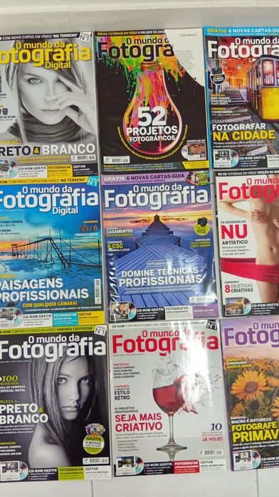 35 revistas de fotografia + 35 cds