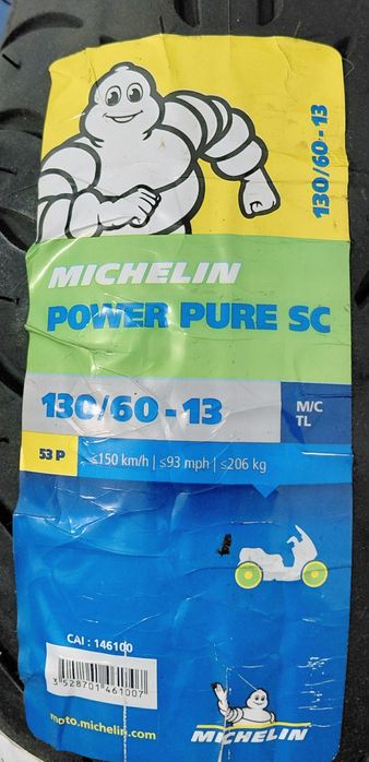NOVO Michelin 130/60-13 53P Power Pure SC TL F/R