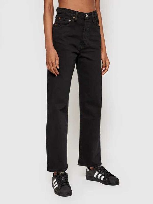 Джинсы levi's ribcage straight ankle черные