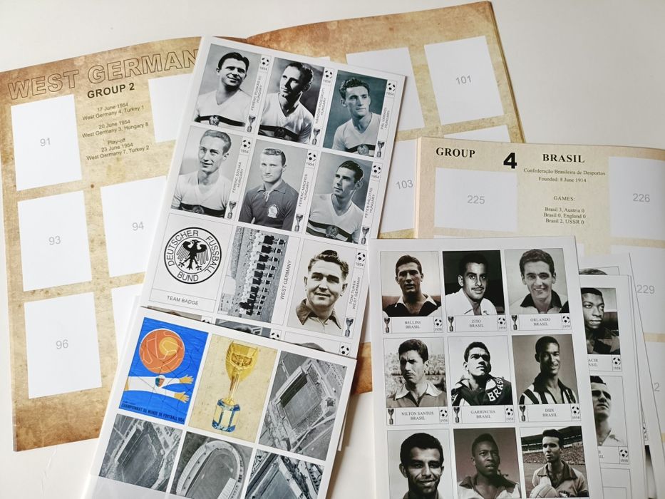 Set Swiss 54 + Sweden 58 WORLD CUP SOCCER ALBUMS
