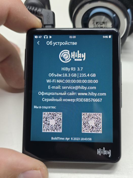 HiBy R3 — портативний Hi-Fi аудіоплеєр