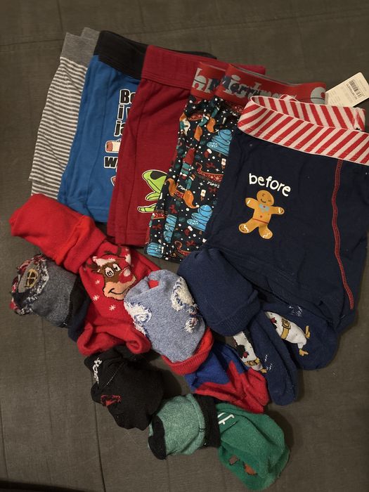 Bokserki i skarpetki chłopiec 10-14 lat