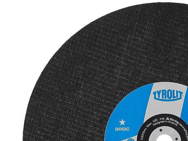 Tarcza tarcze do cięcia metalu 350 TYROLIT BASIC 100m/s 350 x 20 x 4