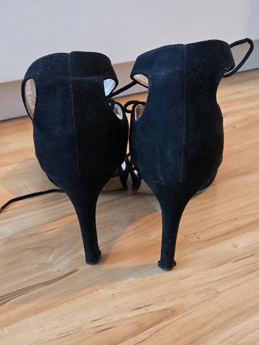 Sexi flexi:) Piękne szpilki r.40 wiązane w kostce