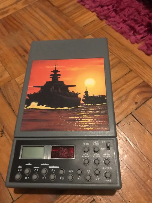 Vintage Pocket Battleship Game by Saitek