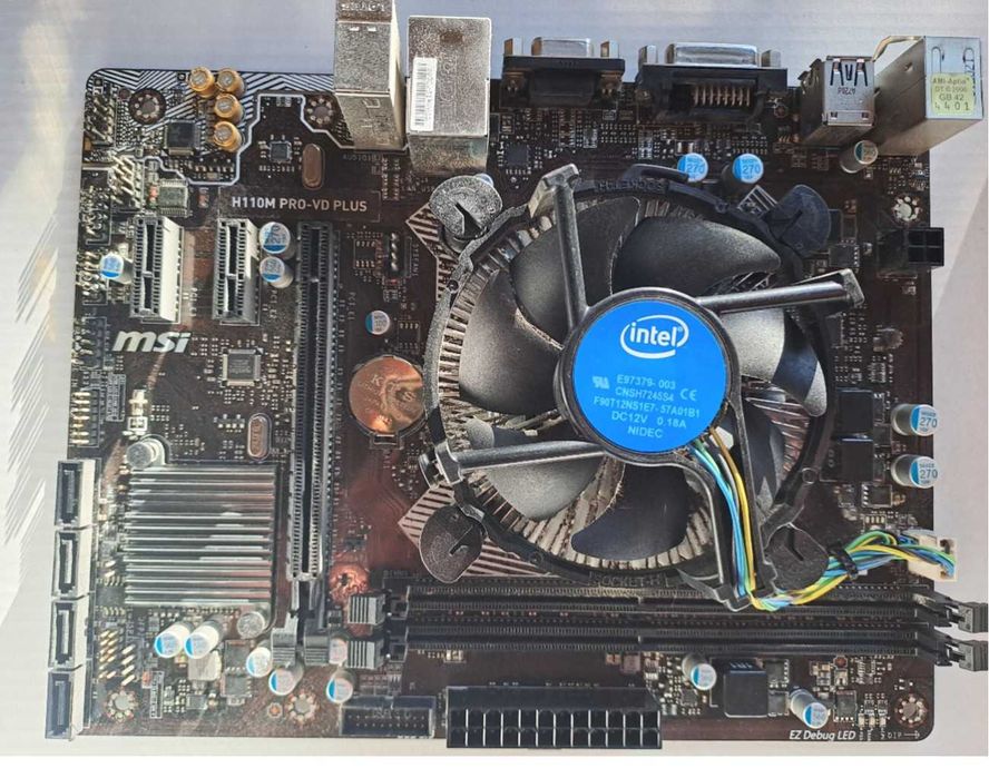 płyta główna MSI H110M PRO-VD, Intel Core i7-7700 SR338