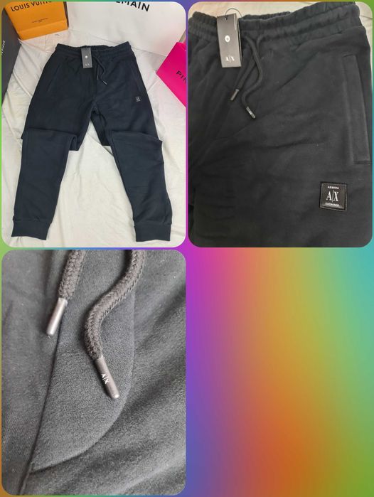 Spodenie dresowe  armani nowość maly znaczek outlet ax premium