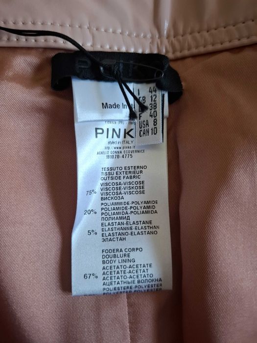 Mini-saia nova a imitar pele Pinko 44 IT / L - SALDO