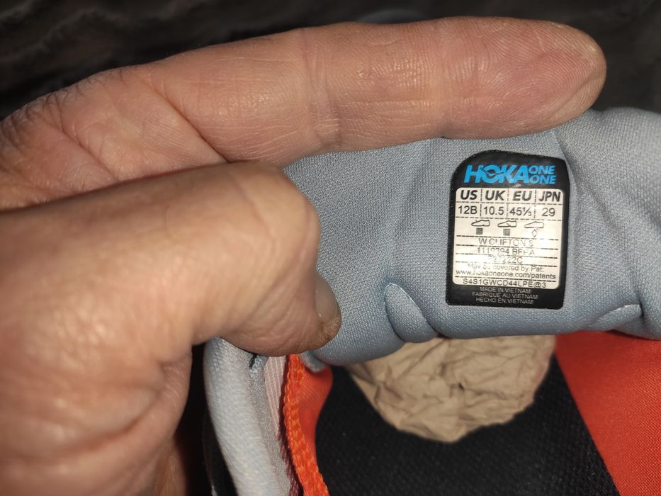 Нові стильні кросівки hoka clifton 8 blue fog.44.5-45