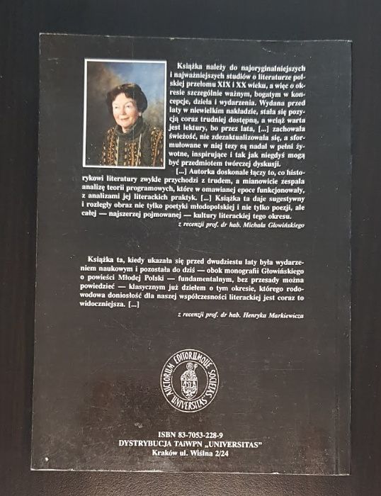 Maria Podraza-Kwiatkowska Symbolizm i symbolika w poezji młodej Polski