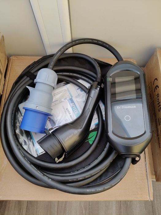 Надійність‼️Зарядка 32A 7kw Type 1/Type2/Gbt +wifi Tesla 3/5m Ev charger віддалене керування Bluetooth Америка Європа Китай тайп 2 тайп 1 гбт 6-32А