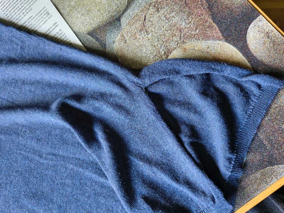 Lniano-bawełniany letni sweterek Mango