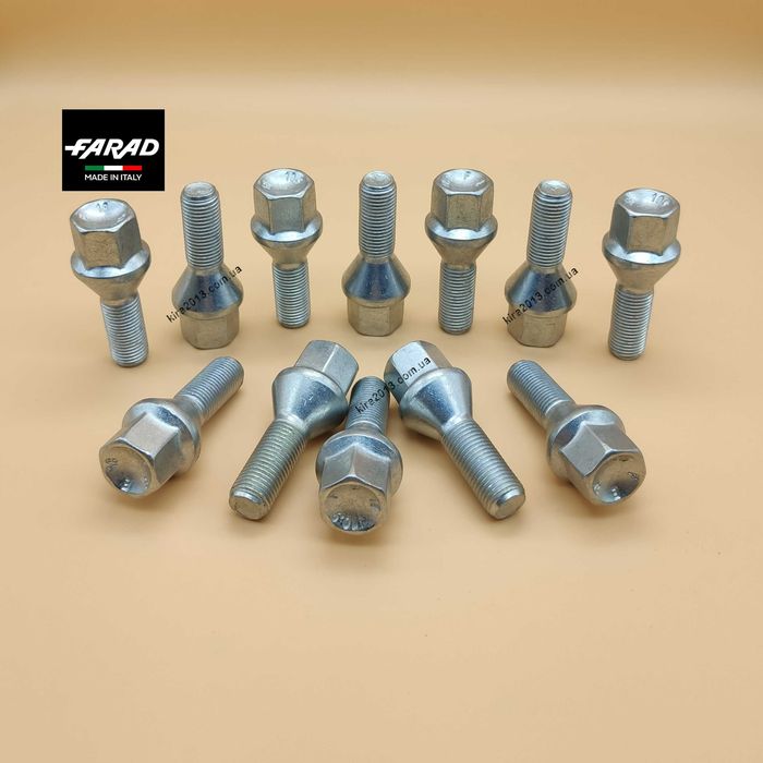 Болты колесные М12х1,25 для FIAT Фиат, Citroen Peugeot Пежо Jeep Джип