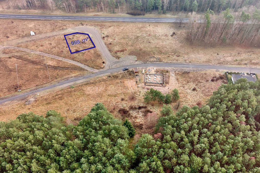 Działka budowlana w Dobrzycy na terenach Natura 2000 na sprzedaż