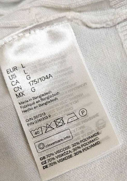 Белый кардиган-кофта на пуговицах кофта H&M, р. L