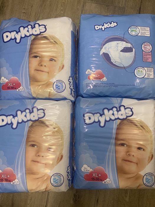 Підгузники DryKids памперси розмір 6 15-30 кг 30шт