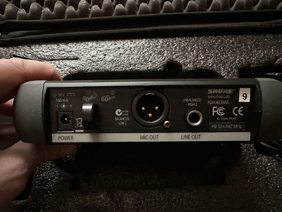 Радіомікрофон/гарнітуру Shure Pgx14/MX53. Петличка, гарнітура, бодіпак