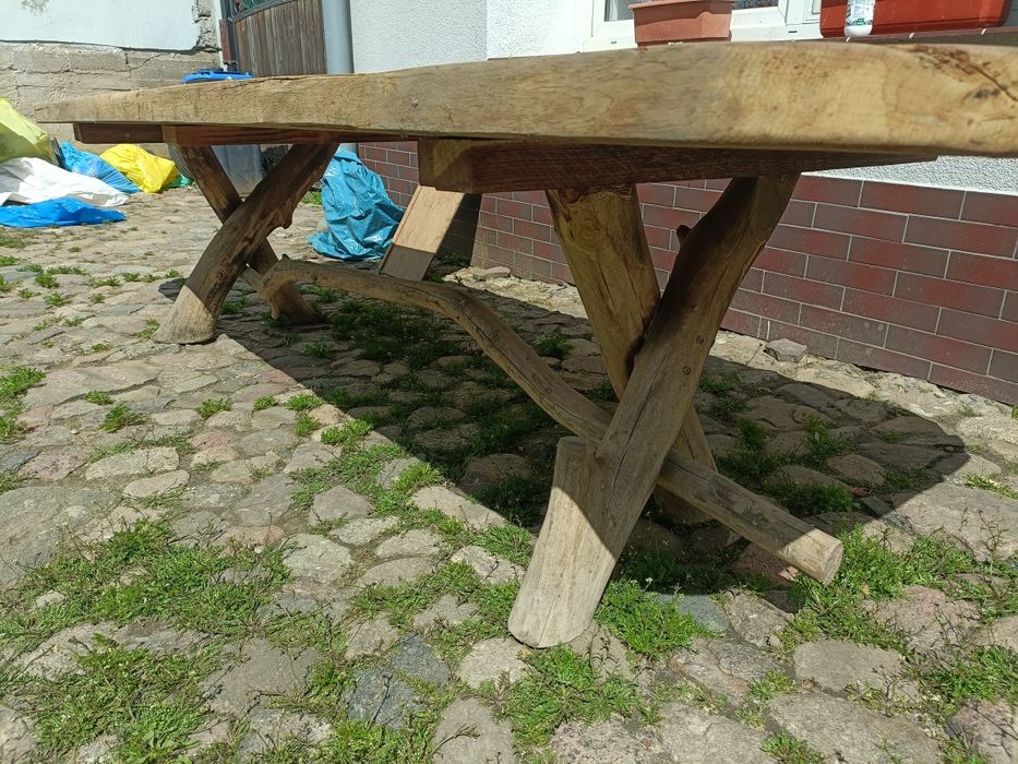 STÓŁ DĘBOWY PREMIUM 288 cm – ręczna robota, lite drewno