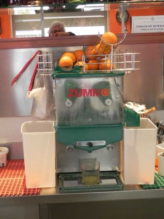 Maquina de sumos laranja