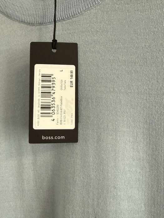 Мужской шерстяной легкий свитер Boss