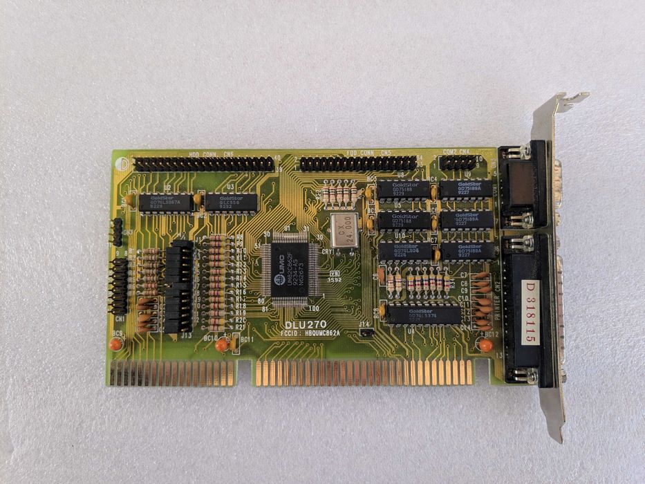 Board PC Chips Matsonic M601 V1.3A Socket 1 ISA DRAM Vintage 486