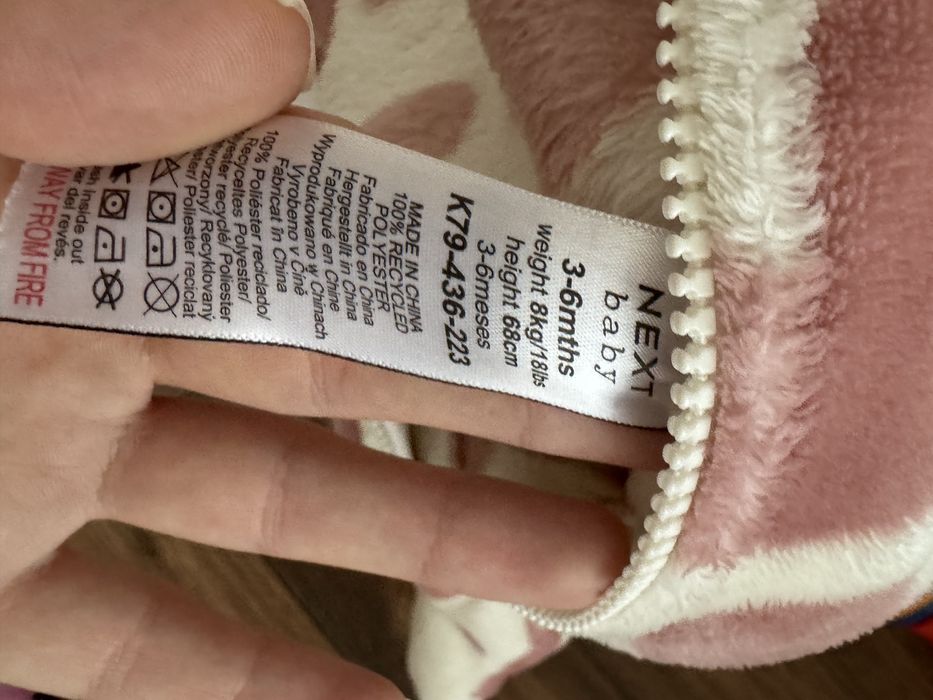 Флісовий чоловічок від Next 3-6 міс