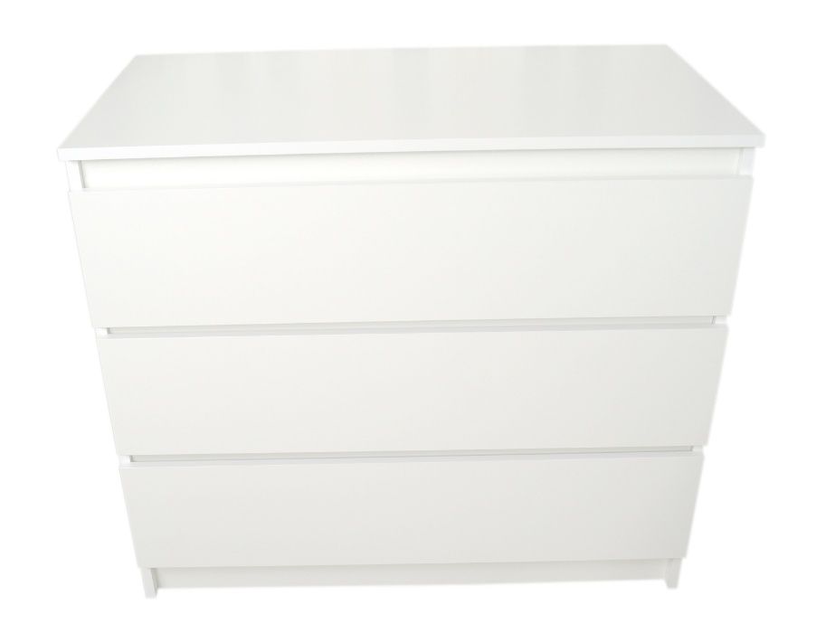 KOMODA Z SZUFLADAMIszafka 90cm 3 szuflady biała Mat