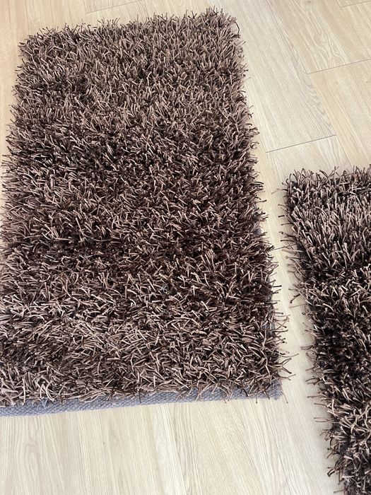 2 Tapetes de fios castanhos 112cmx65cm