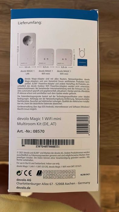Transmiter sieciowy DEVOLO MAGIC 1 multiroom kit 7 (3 adaptery)