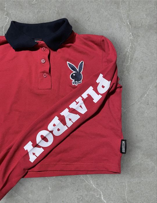 Bluzka damska krótka crop top Polo missguided x playboy M