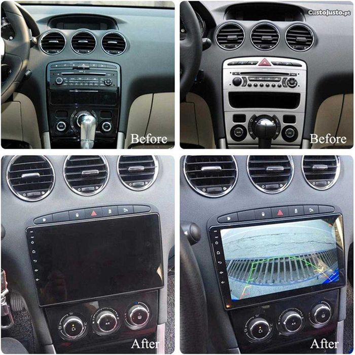 Auto-rádio 9" android 14 Peugeot 308 RCZ 408 de 2007 a 2013