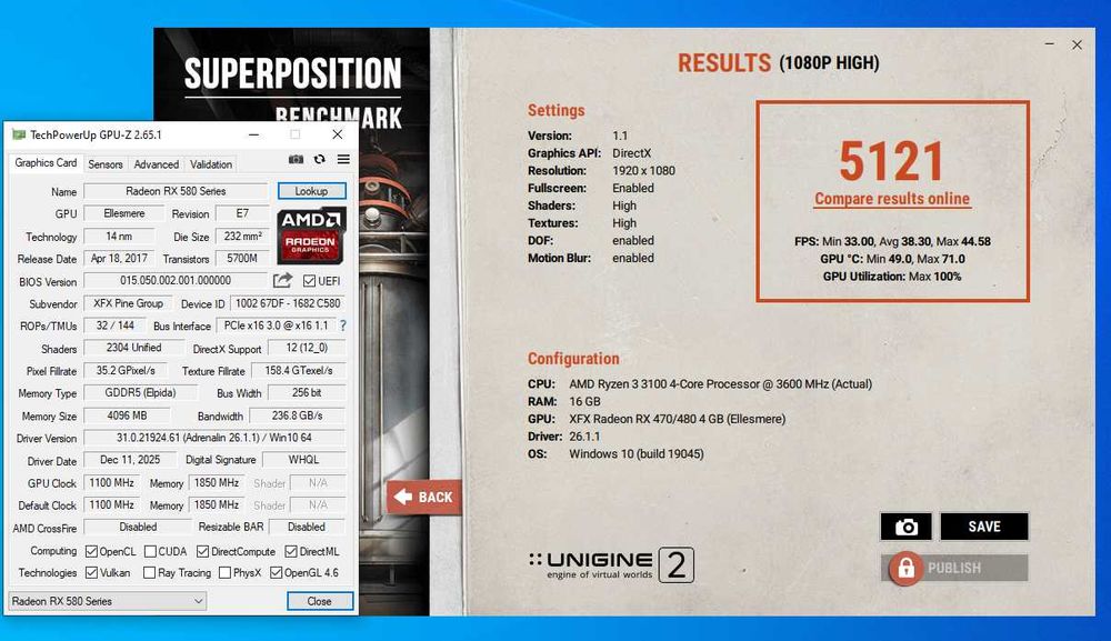 ігрова відеокарта RX580 4GB 256bit XFX GTS XXX edition. Trade-in