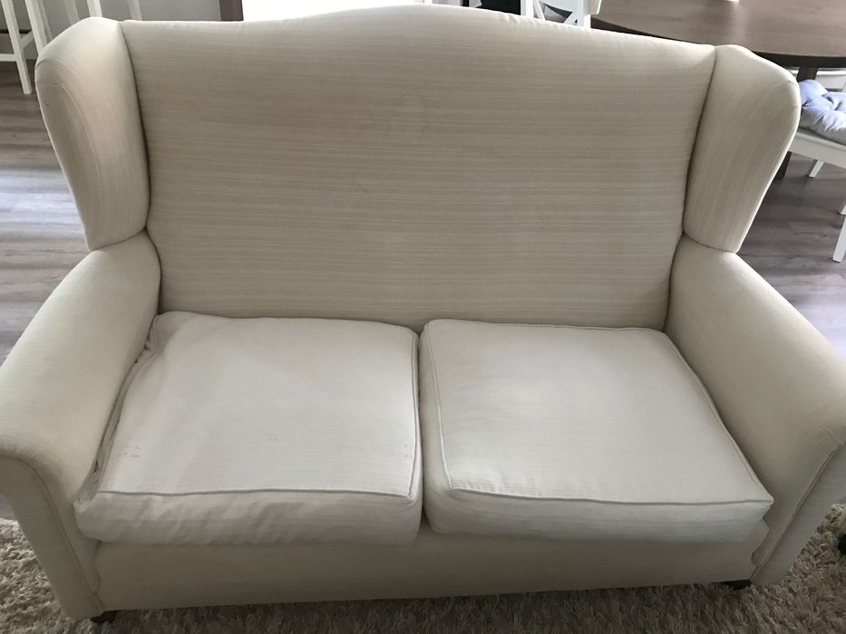 Sofás de tecido de cor branca