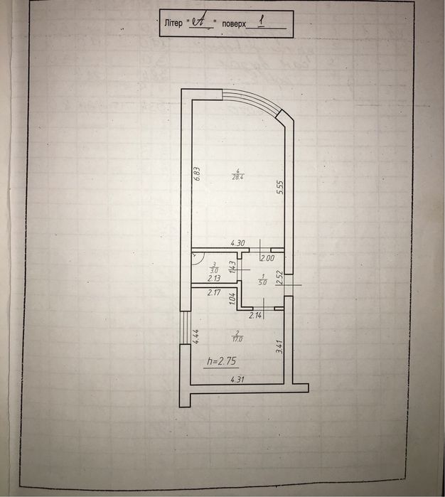Оренда фасадного офісу 50 м2 в центрі міста