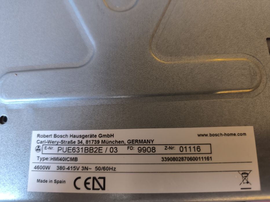 Płyta indukcyjna Bosch Pue631bb2e/03