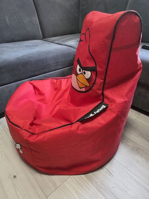 Pufa, pufa, worek, fotel angry birds