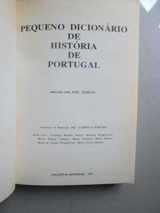 Pequeno Dicionário da História de Portugal, de Joel Serrão